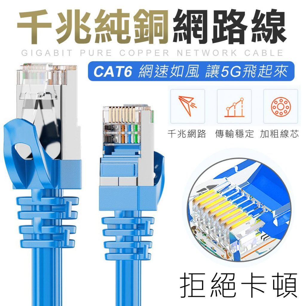無氧純銅 千兆網路線 網路線 純銅網路線 cat6網路線 網線