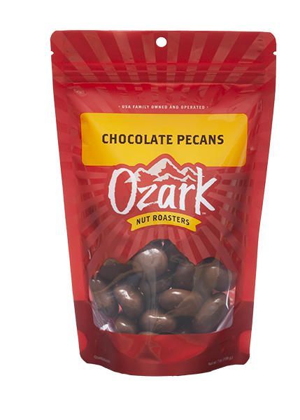 Ozark Nut Roasters Gourmet  Chocolate Pecans- Via Deva Sales