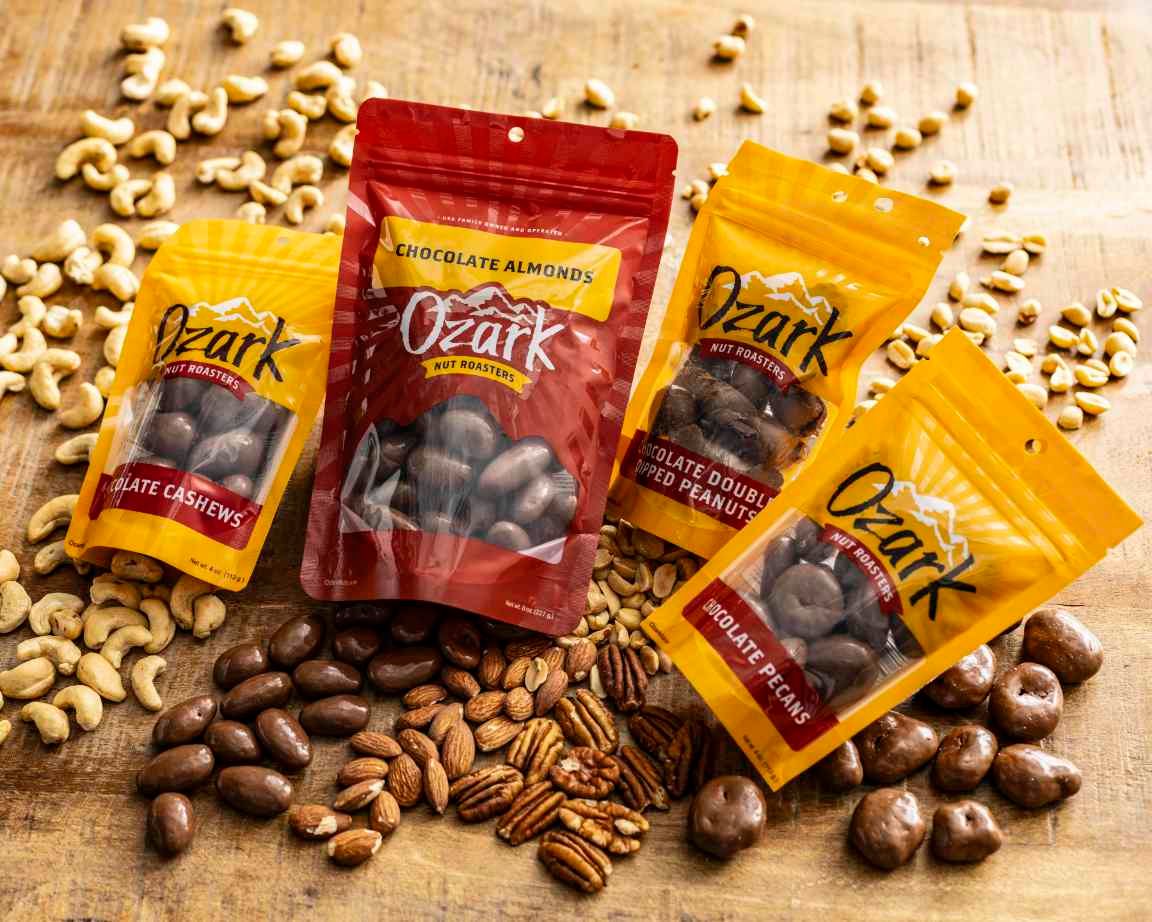 Ozark Nut Roasters Gourmet Milk Chocolates- Via Deva Sales