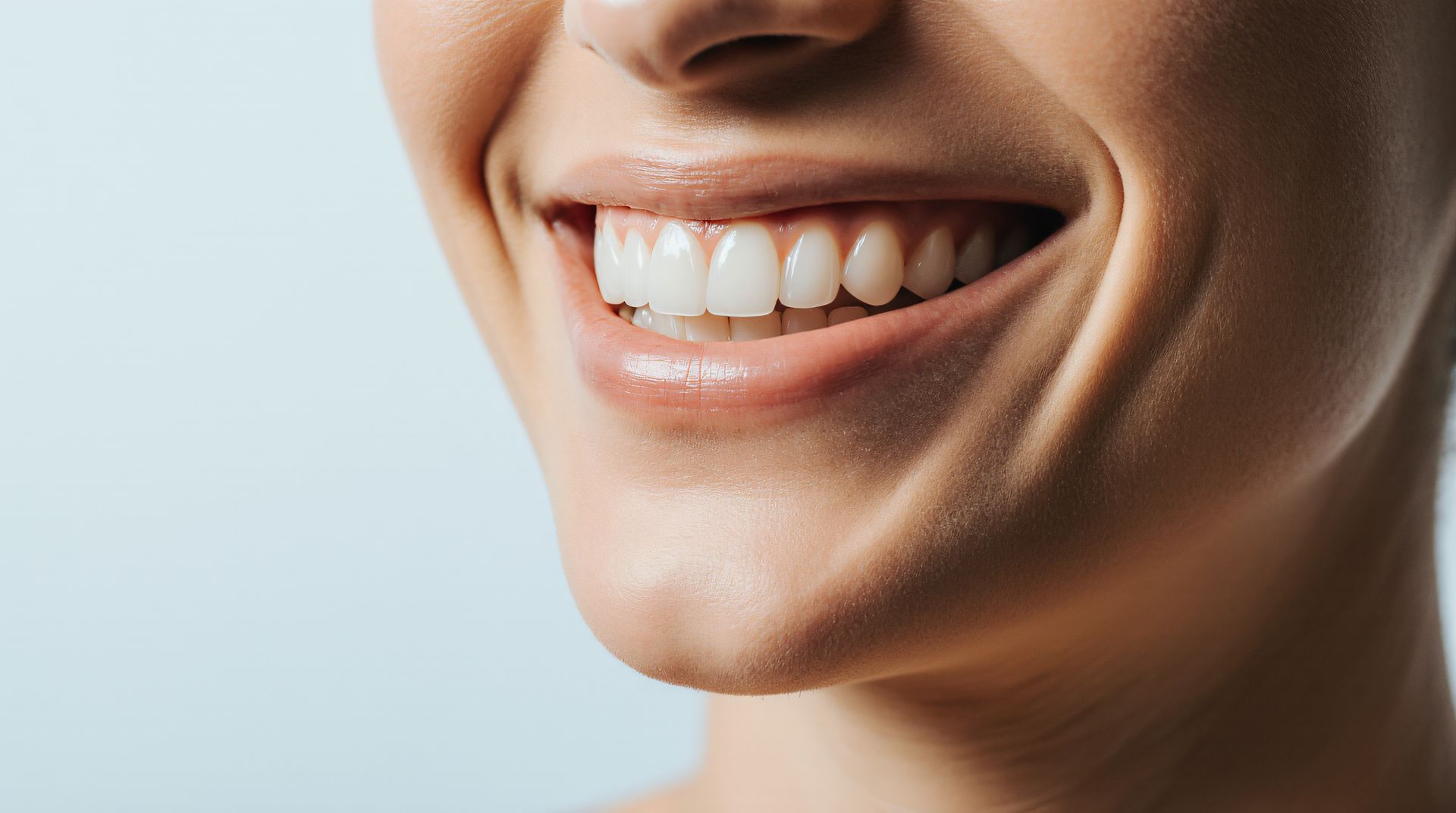 Radiant smile with straight white teeth highlighting expert care by a leading dentit. Radiant smile with straight white teeth highlighting expert care by a leading dentit.