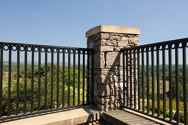 Terrace with Metal Fence — Atlanta, GA — West Georgia Fence Co