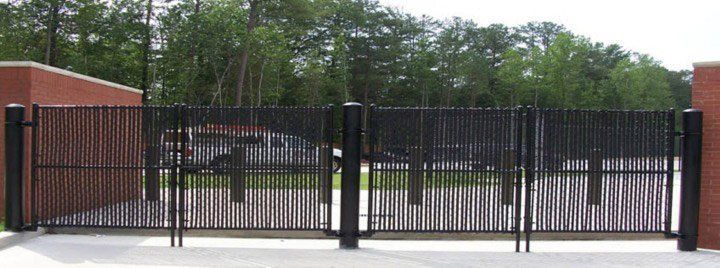 Modern Commercial Office with Metal Fencing — Atlanta, GA — West Georgia Fence Co