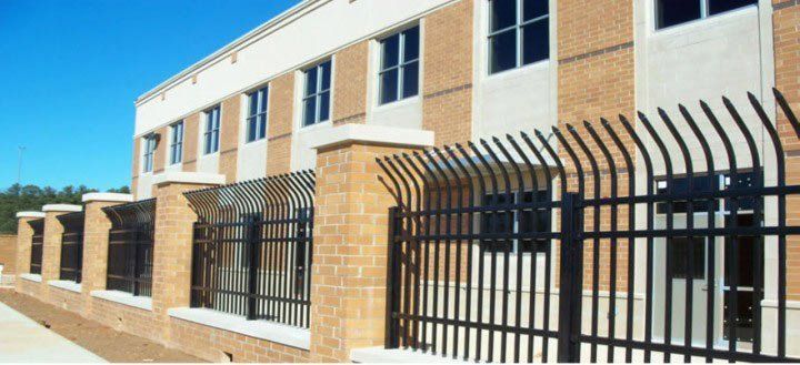 Apartment with Solid Metal Fence — Atlanta, GA — West Georgia Fence Co