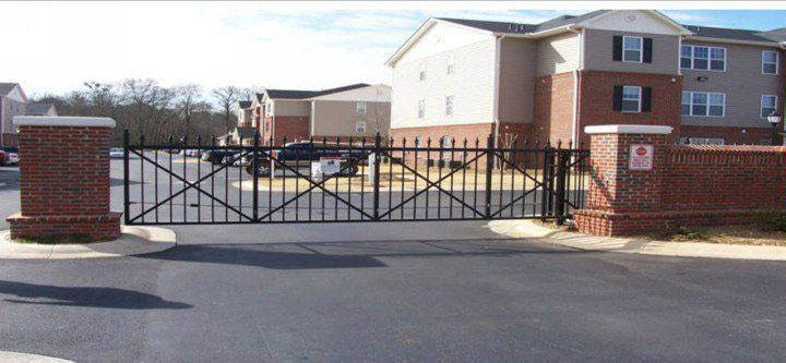 Commercial Gate Using Metal Fence — Atlanta, GA — West Georgia Fence Co