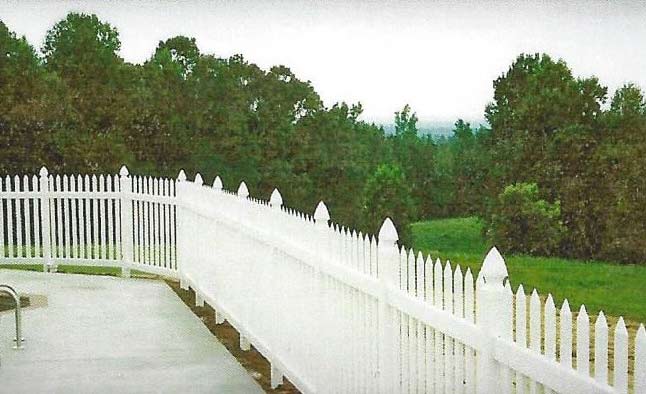 White PVC Fence in a Beautiful House — Atlanta, GA — West Georgia Fence Co