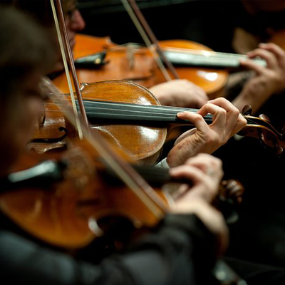 Ein farbenfrohes Gemälde einer Kuh, die eine Blume frisst.