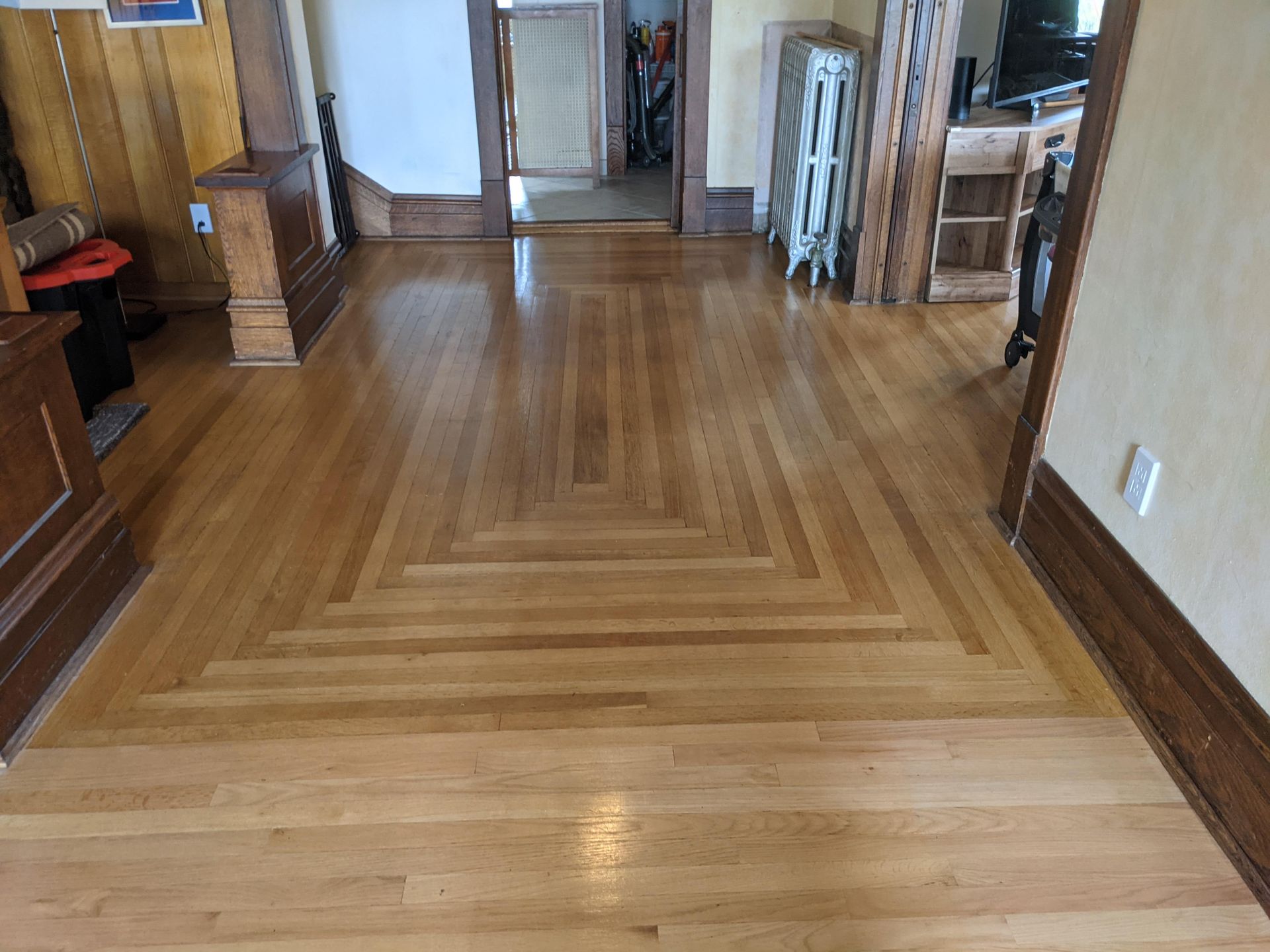 wood floor polished