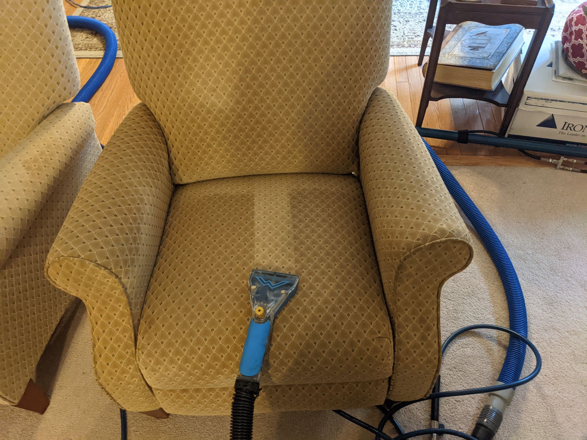 before and after chair