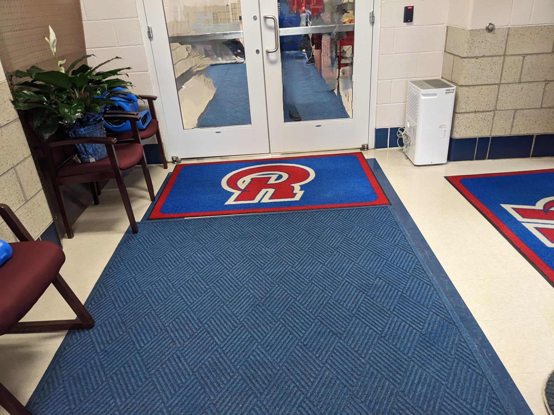 Richland school rug cleaned