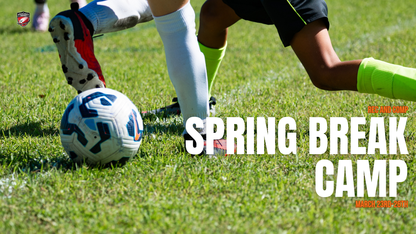 Space Coast United Soccer players in a game