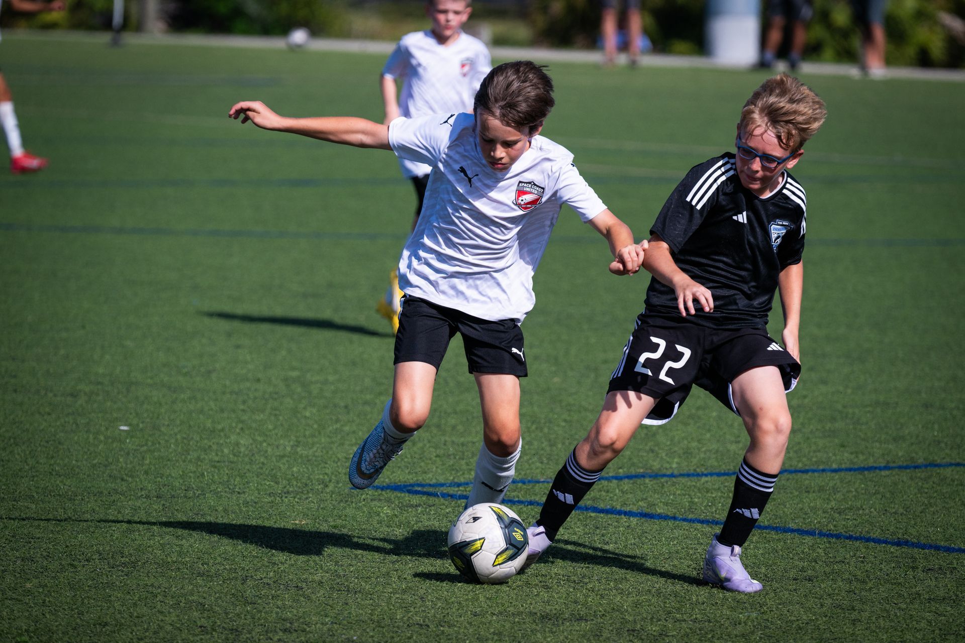 Space Coast United Soccer girls team with a trophy