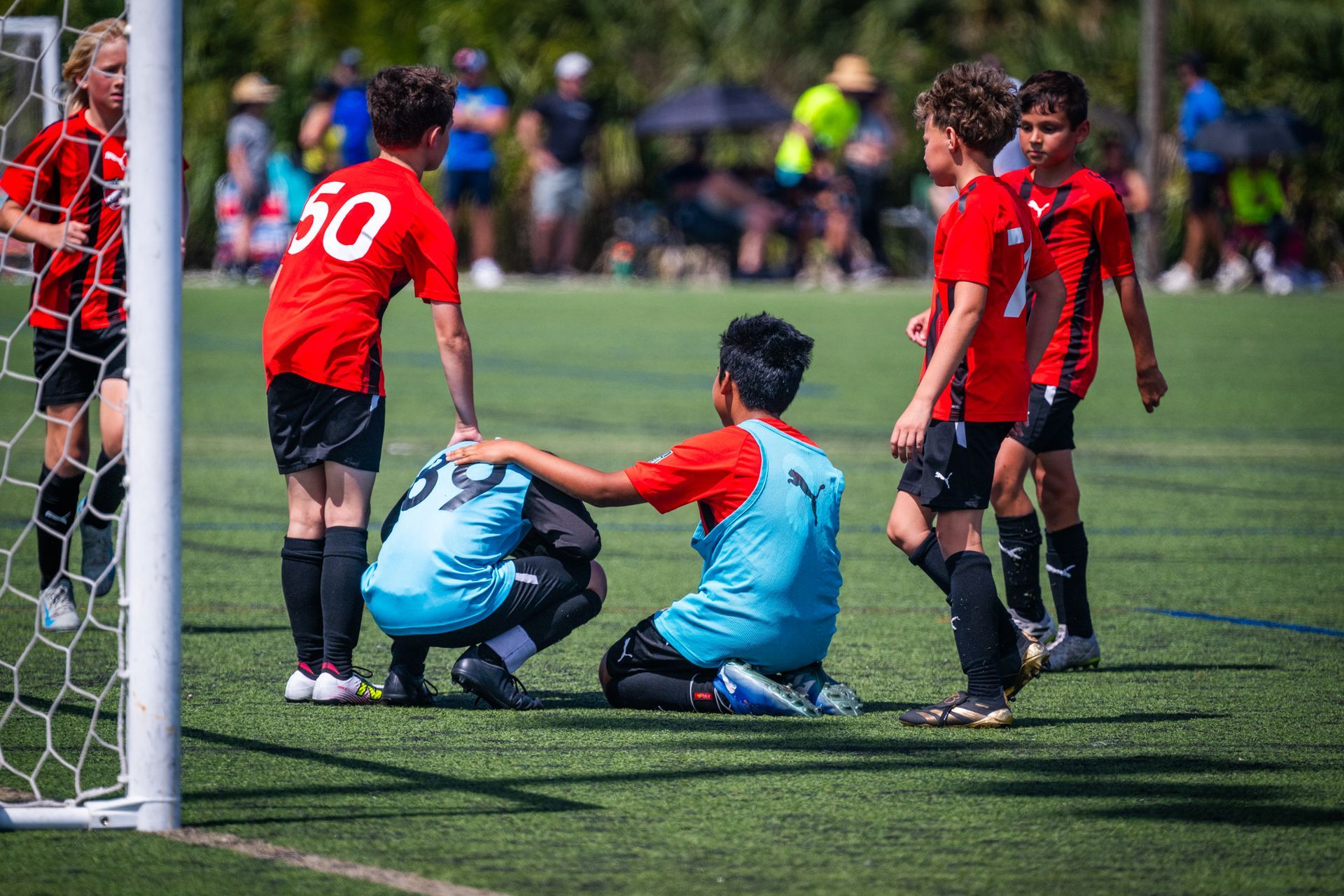 Boy soccer players for Space Coast United Soccer