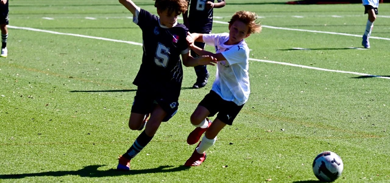 Space Coast United Soccer kids playing soccer