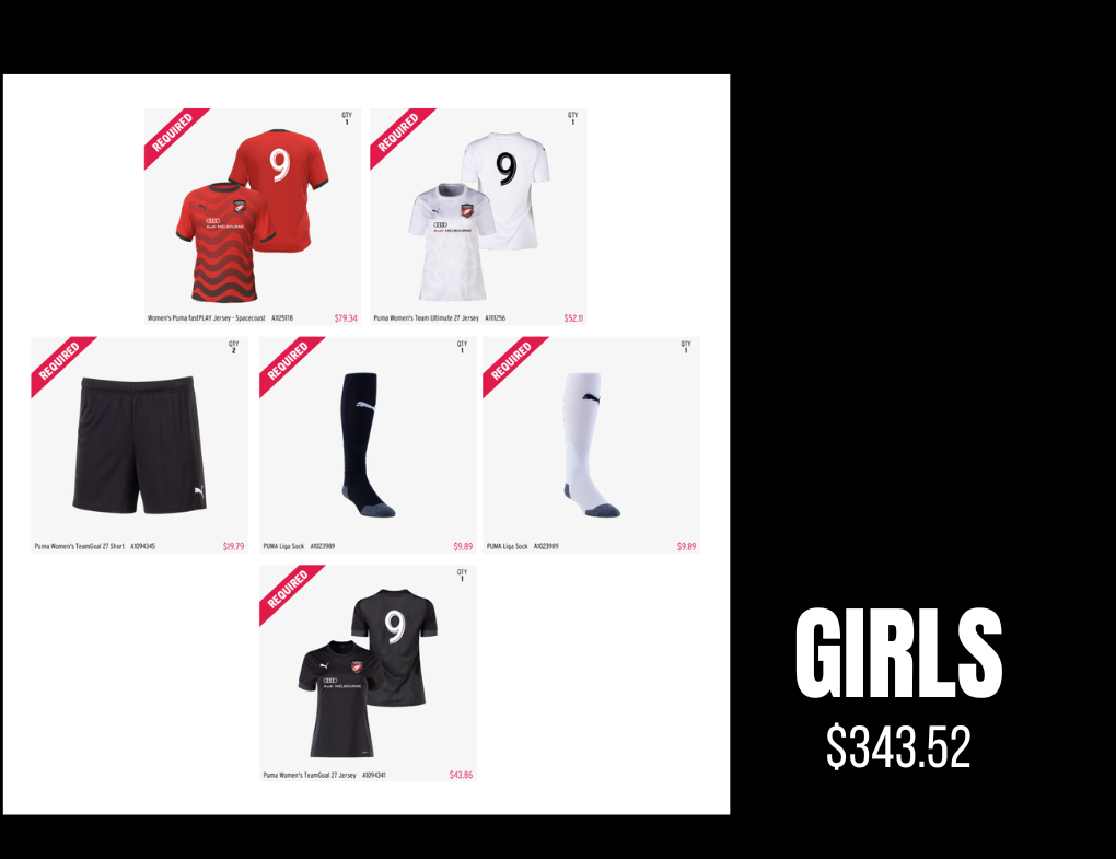 Soccer apparel and gear for Space Coast United Soccer