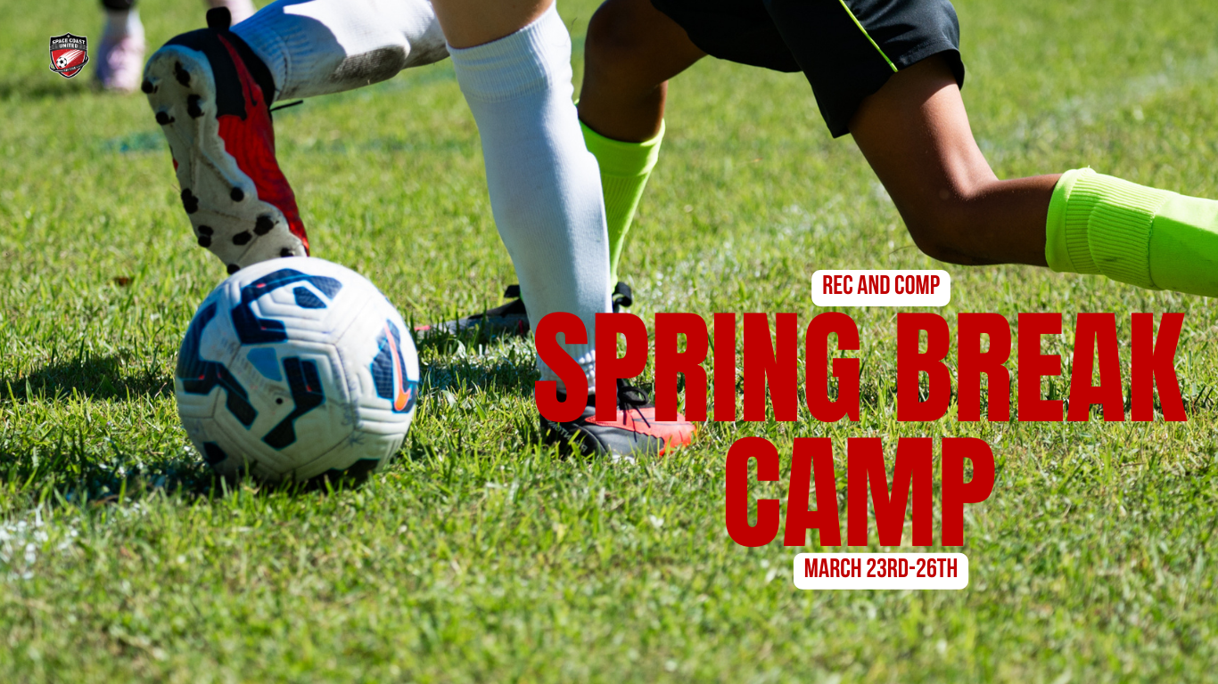 Space Coast United Soccer players in a game