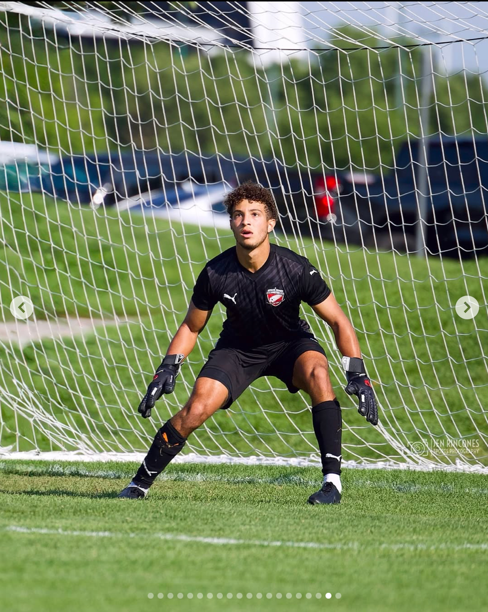 Boy playing soccer for Space Coast United Soccer
