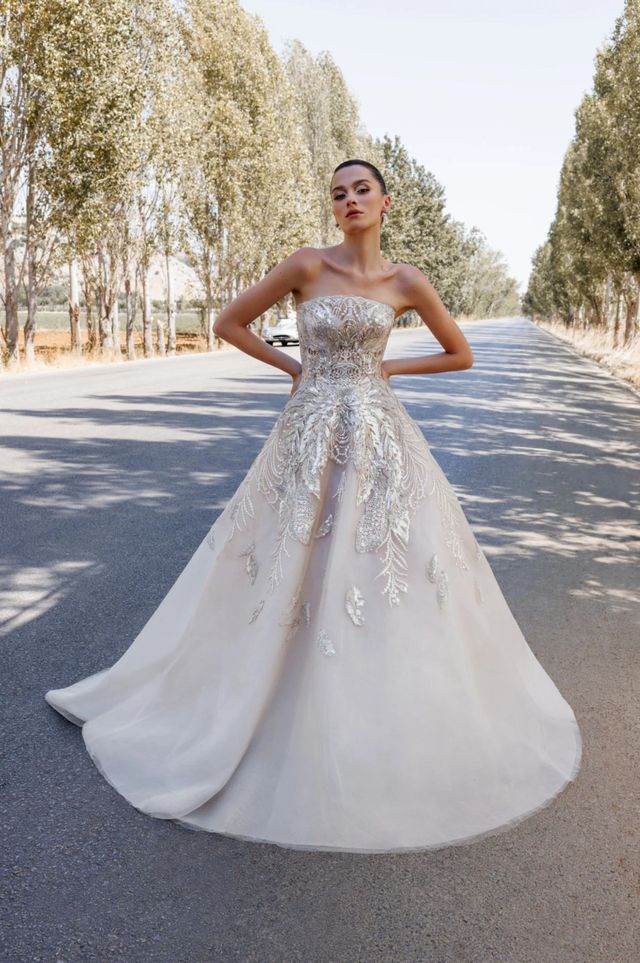 saiid kobeisy evening dresses Saiid Kobeisy • Floral Embroidered Gown – Powder Couture main image 0