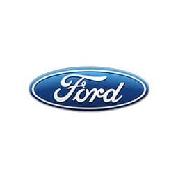 Ford logo, blue oval with white 