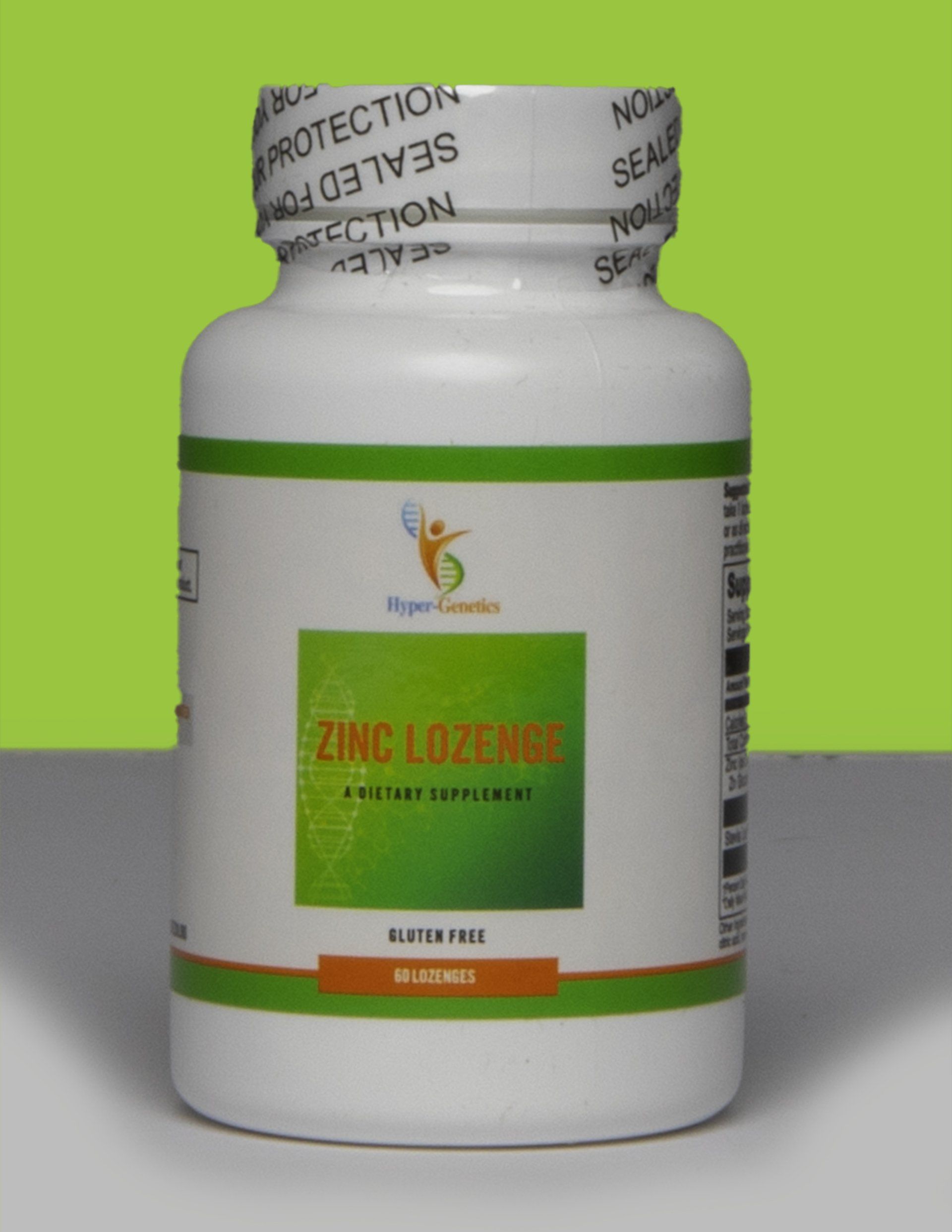 Zinc Lozenge Supplement Front Bottle — West Long Branch, NJ — Hyper-Genetics