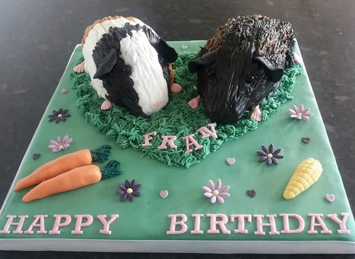 Guinea pig birthday cake