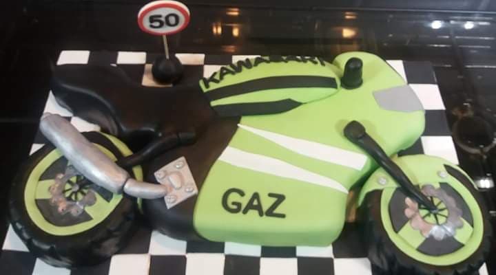 Motorbike cake birthday