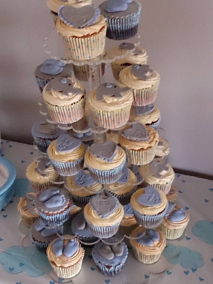 baby shower cupcakes elephant