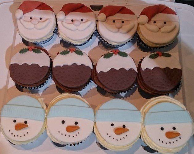 Christmas cupcakes