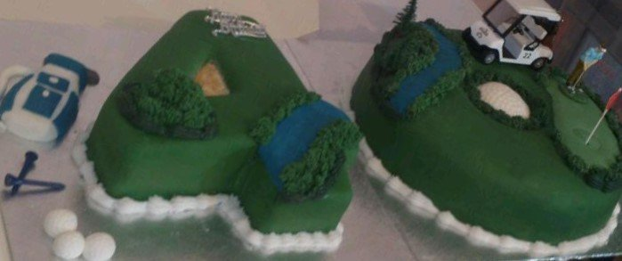 Golfers Birthday cake 40th
