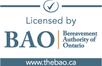 Licensed by Bereavement Authority of Ontario