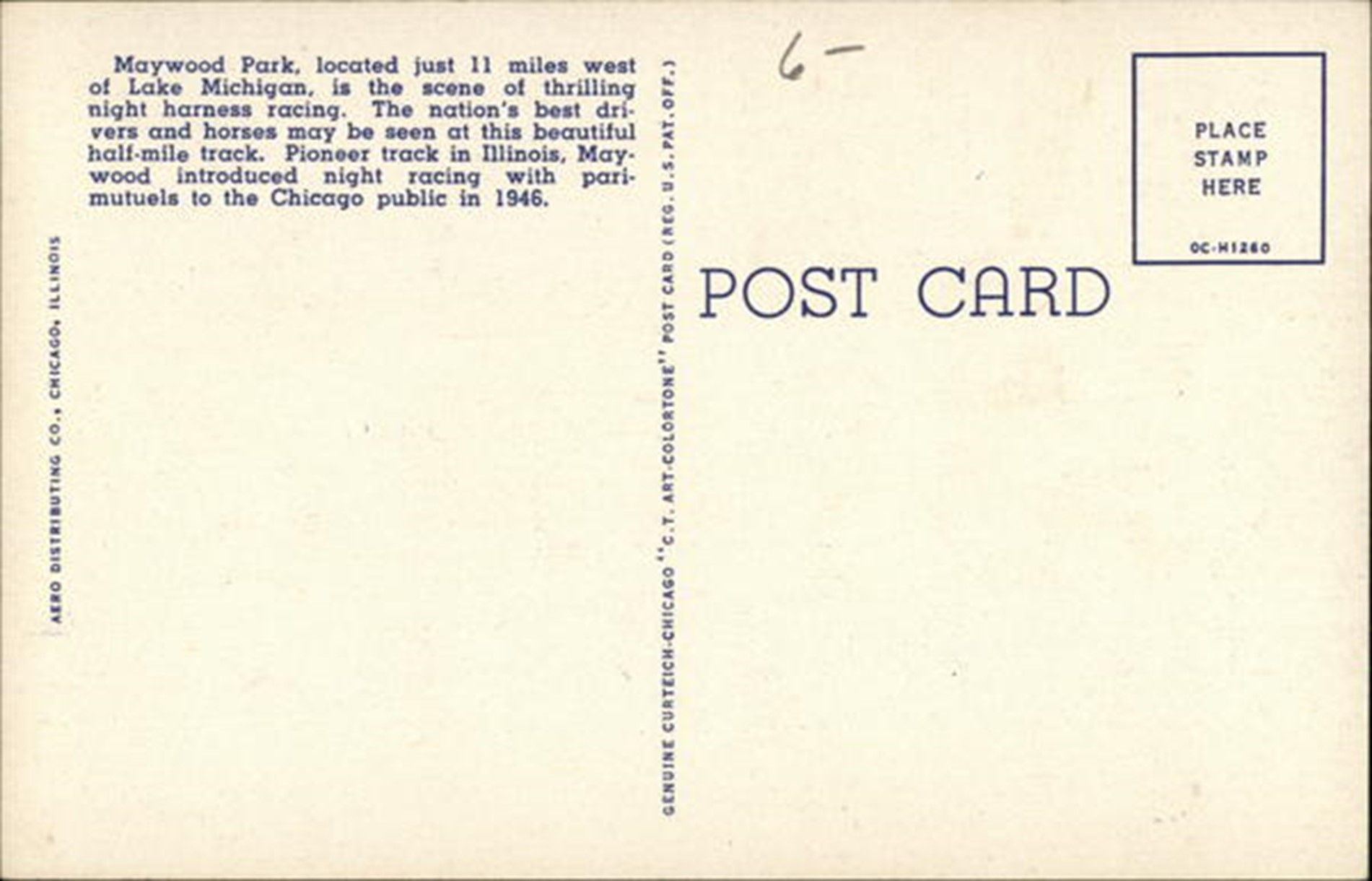 A post card that says place stamp here on it