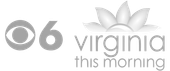 A black and white logo for cbs virginia this morning