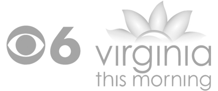 A black and white logo for cbs virginia this morning