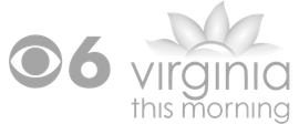 A black and white logo for cbs virginia this morning