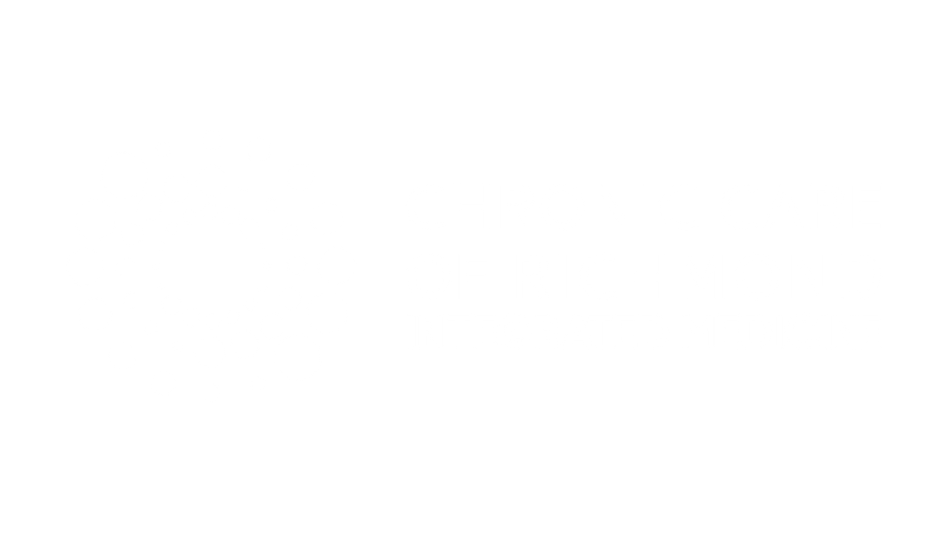 A white logo for Chronic Care of Richmond on a blue background