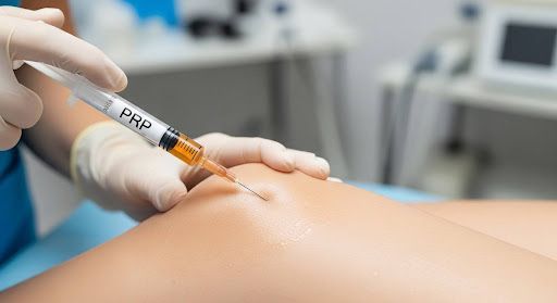 PRP injections into a leg