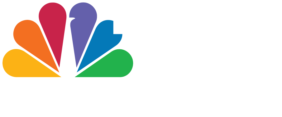 A colorful nbc logo on a white background.