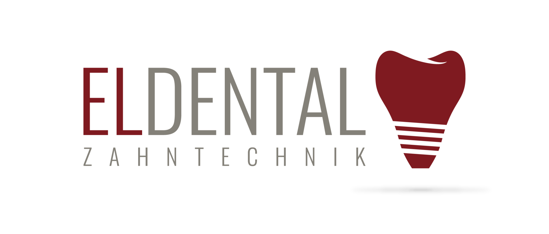 Das Logo von Eldental Zahntechnik zeigt einen Zahn und eine Glühbirne