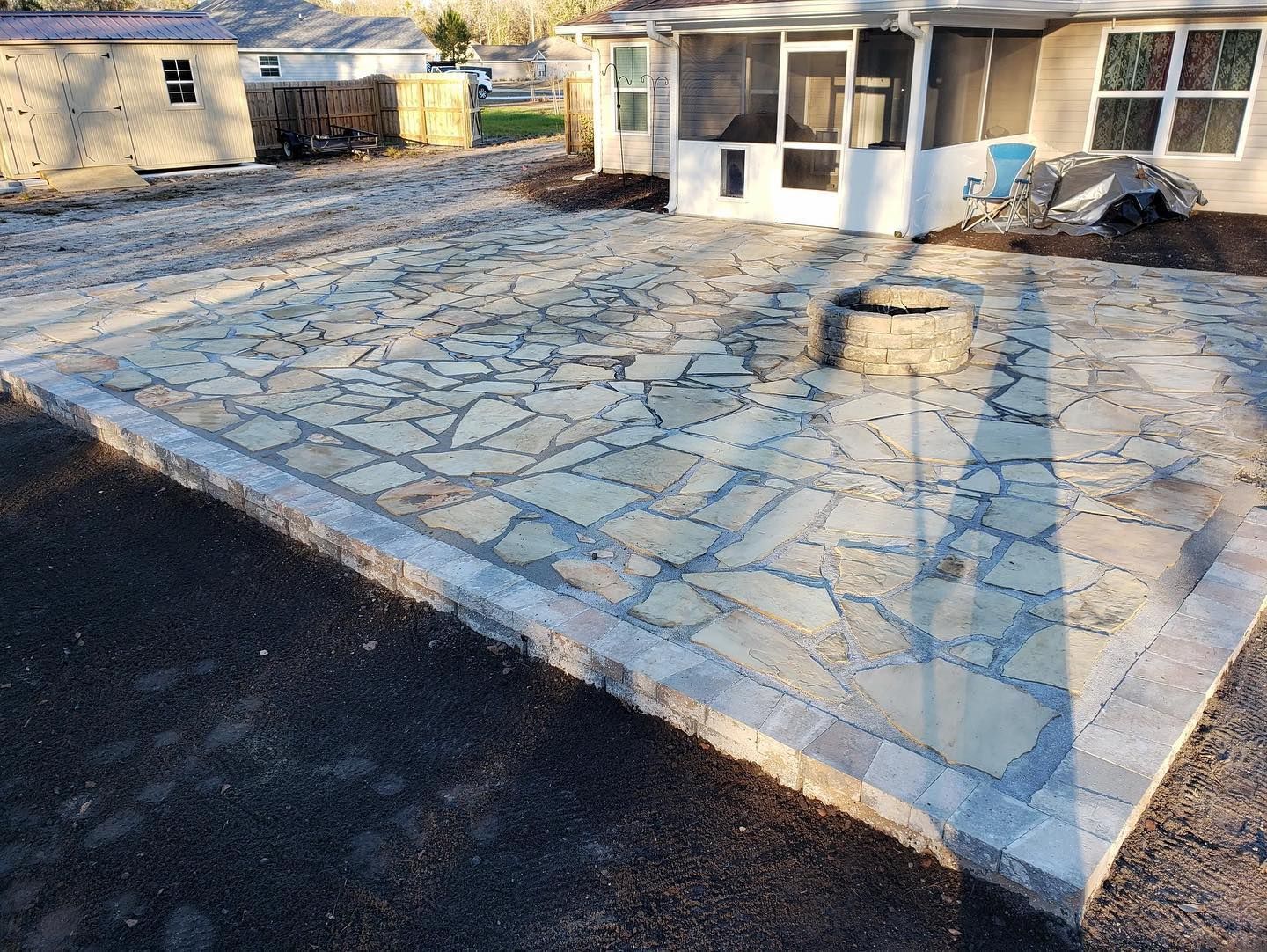Newly built concrete patio — West Columbia, SC