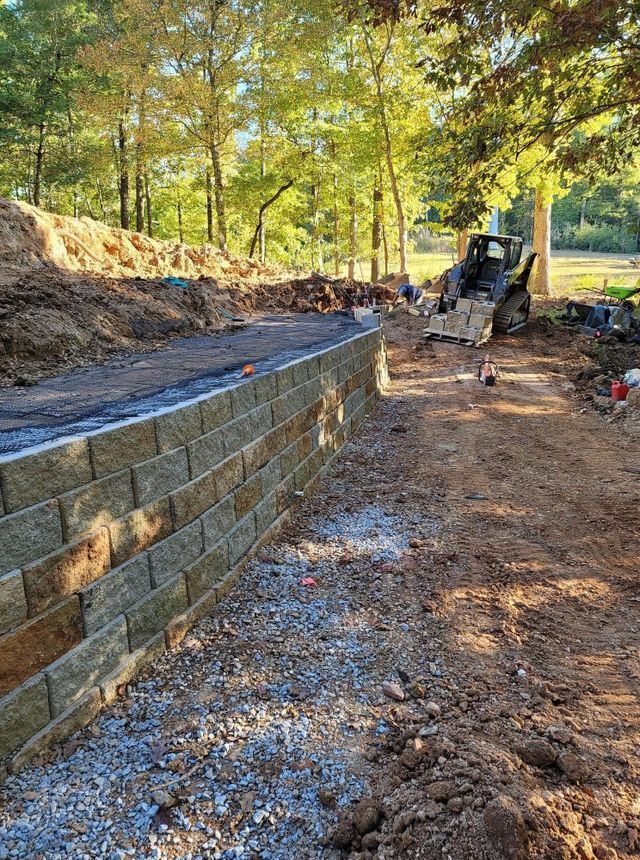 Retaining Wall Installation