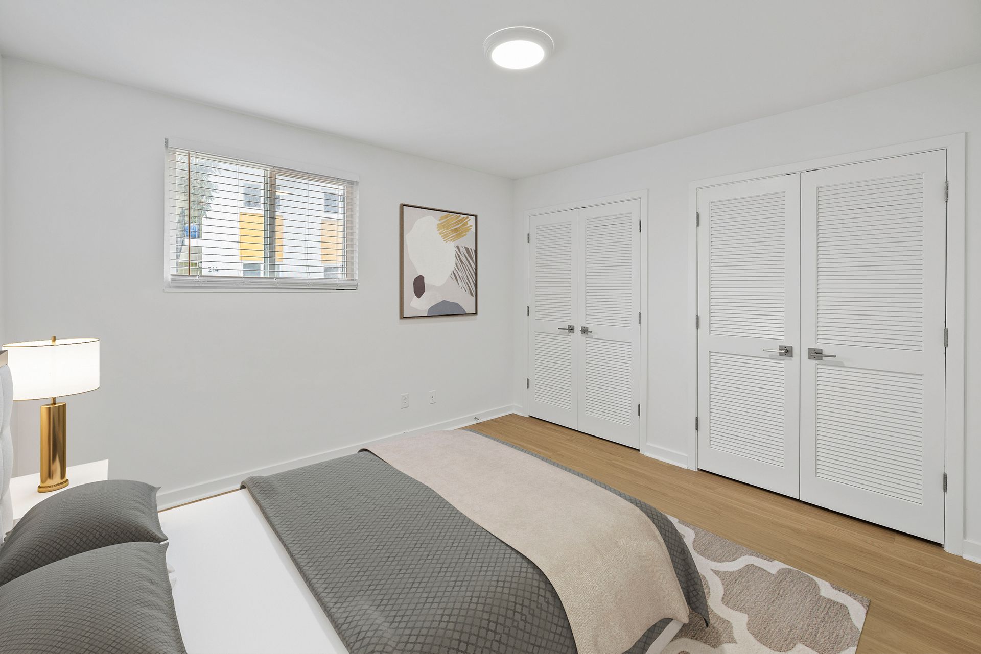Bedroom at The Hale Nani Apartments in Neptune Beach, Florida.