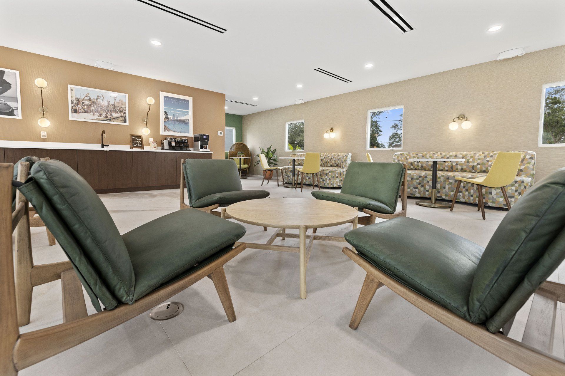 Hale Nani apartment clubhouse with seating area and resident kitchen.