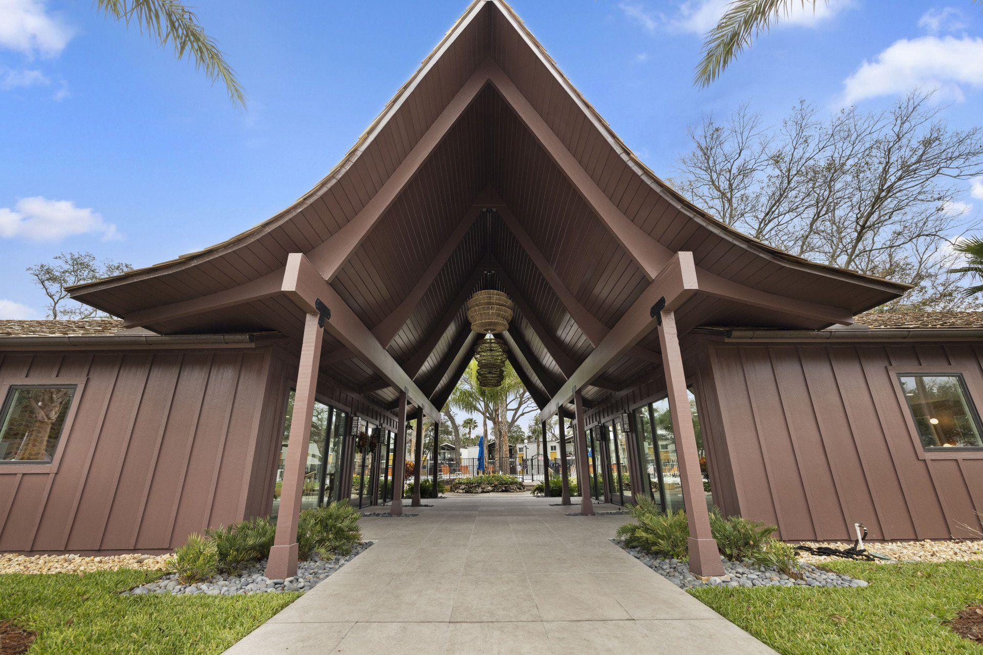 Hale Nani apartment outdoor pavilion.