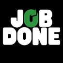 Job Done Logo with green circular arrow O