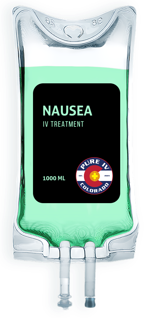 A bag of nausea is hanging on a wall.