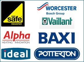 Worcester Bosch Group, Vaillant and Gas Safe logos