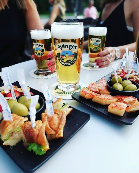 birre alla spina e snack