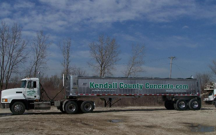 Dumpster Truck — Aurora, IL — Kendall County Concrete