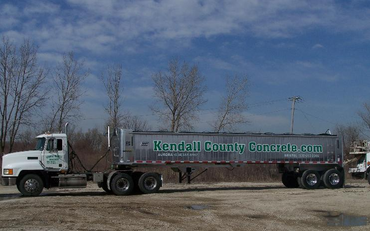 Dumpster Truck — Aurora, IL — Kendall County Concrete