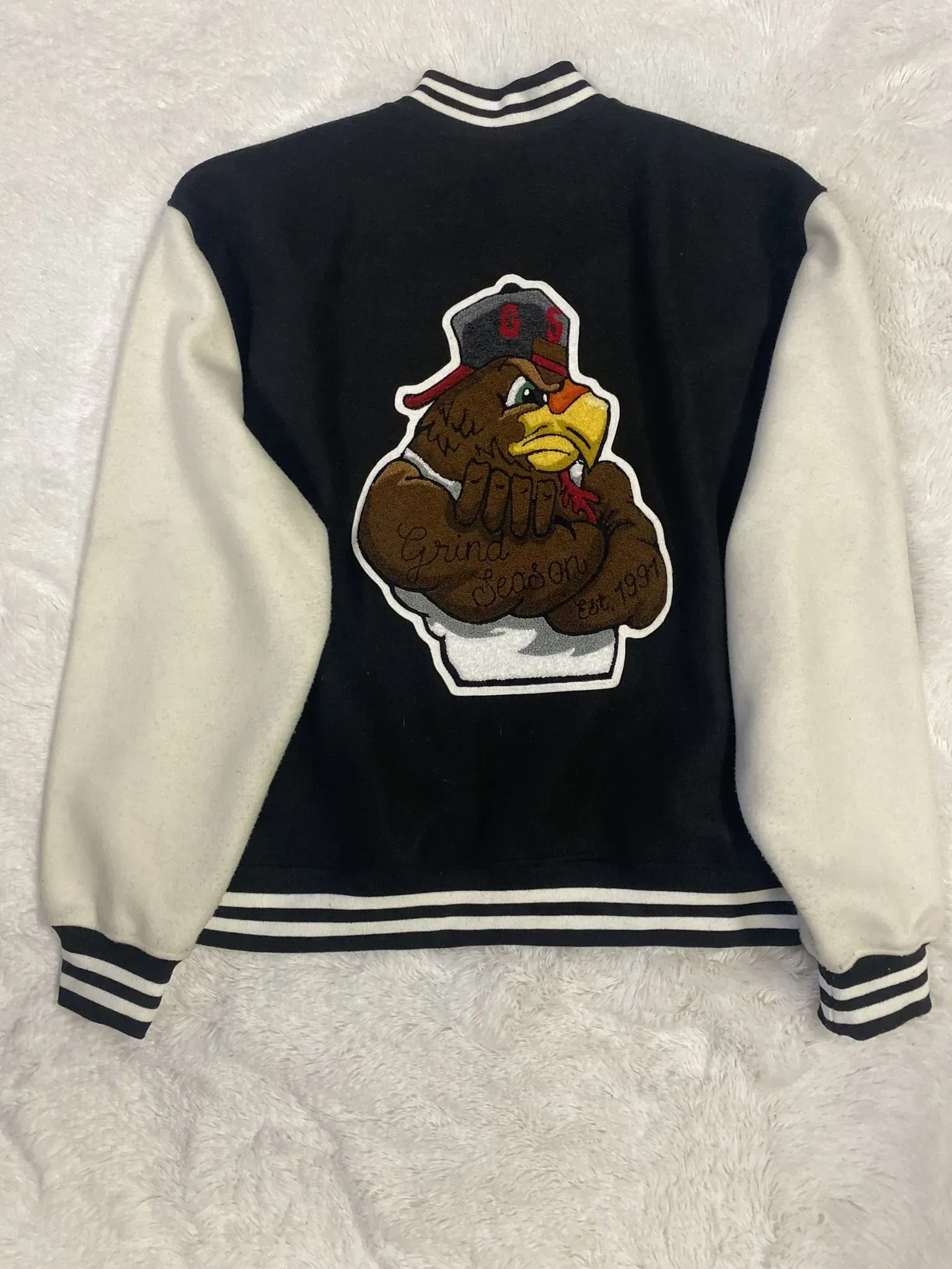 Embroidered Grind Season Logo on a Jacket — Blue Island, IL — Grind Season BI