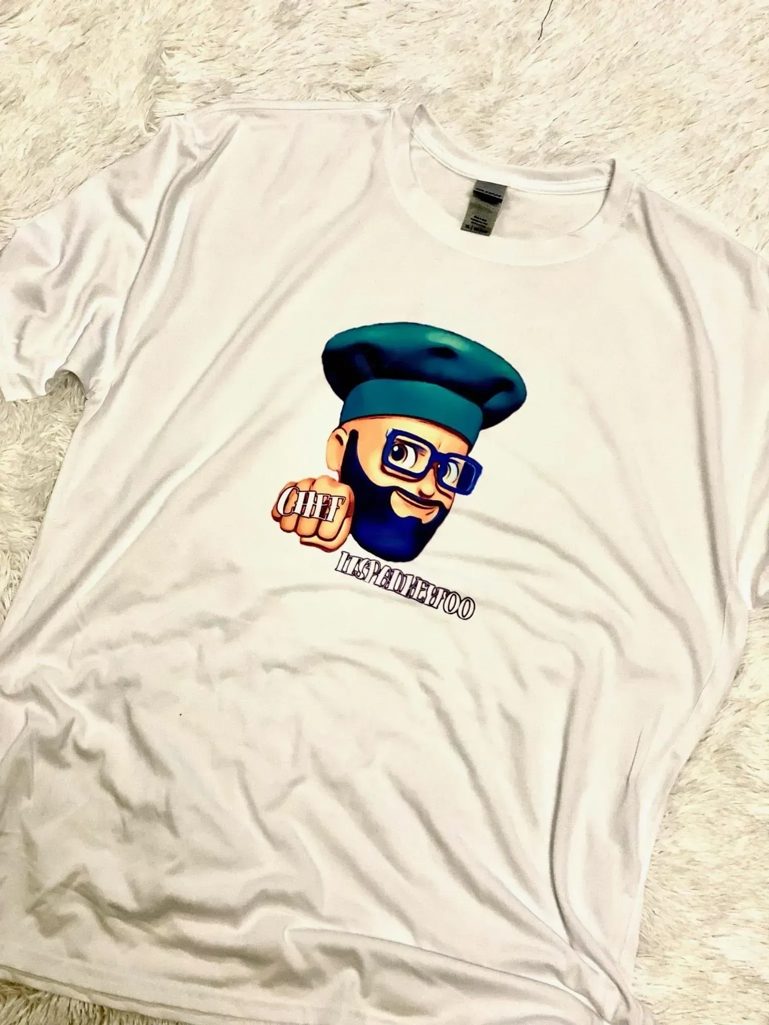 White Shirt with Print — Blue Island, IL — Grind Season BI